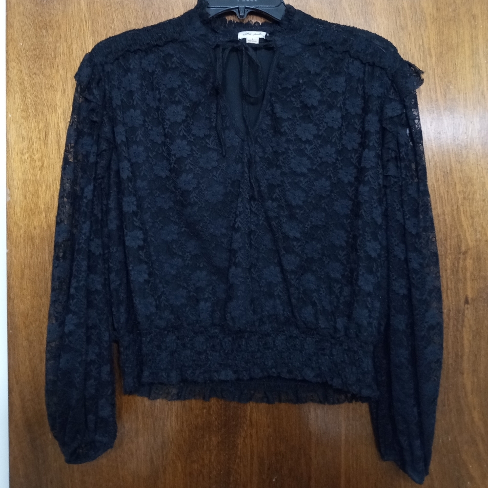 Elegant Black Lace Top